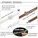FINREZIO Multilayer Leather Bracelets for Women Girls Dragon Bracelets Set Adjustable Friendship Jewelry Brown White 2 PCS
