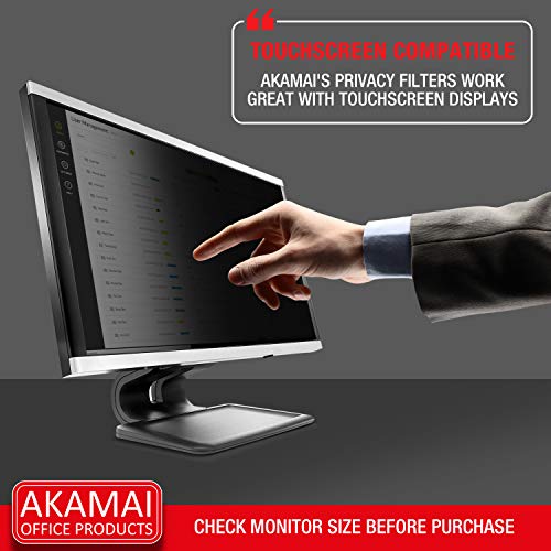 27 inch Akamai Computer Privacy Screen (169) Black Security Shield