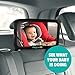 Baby Car Mirror - Include 1 Baby On Board Yellow Sign, 1 Kick Mat, 2 Sun Shades