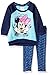 Disney Girls' 2 Piece Minnie Sweatshirt and Space Dye Legging Set