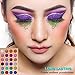 Glitter Eyeshadow Palette Shimmer Makeup,Afflano Highly Pigmented Glitter Eyeshadow Pallet Mineral,Professional Pink Blue Green White Red Gold Sliver Purple pressed glitter eye shadow Powder 24 colors
