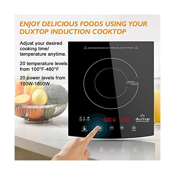 Duxtop 8310 1800W Portable Induction Cooktop Countertop Burner, Black The Home Kitchen Store