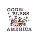 Collections Etc Patriotic 4th of July Animal Garage Magnets, Removable and Repositionable Outdoor Decor, Dog, Dog