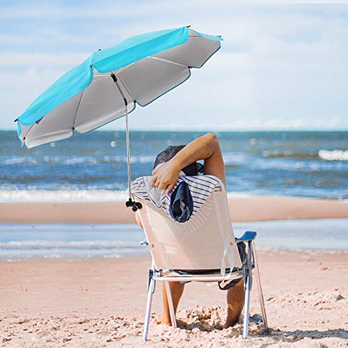 AMMSUN Chair Umbrella with Universal Clamp 43 inches and 360degree