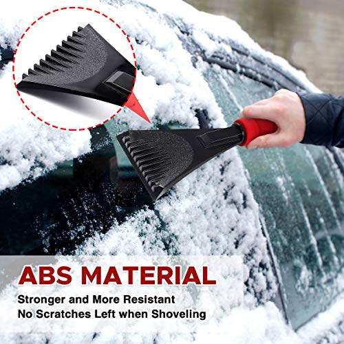 Audew Premium Ice Scraper for Car Windshield, Magical Ice Scraper with Foam Handle,Heavy-Duty Frost and Snow Removal Tool for Car Windshield and Window,Scratch-Free(2 Pack) - Thumbnail 2