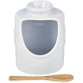RSVP International Stoneware Salt Pig and Spoon Set, Wide Mouth, Dishwasher Safe, 3x3.25x5", White