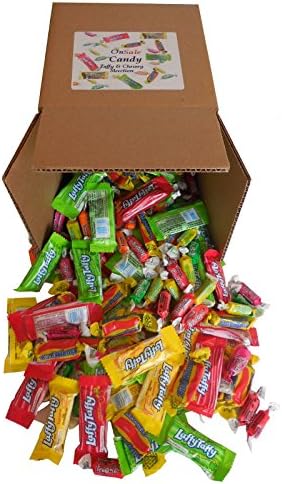 Assorted Chewy Candy-Laffy Taffy - Bit-O-Honey &amp; Tootsie Frooties Candy 3.5 Lbs