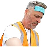 Occunomix Traditional Absorbent Cellulose Sweatbands, Cooling Sponge for Hard Hats, Motorcycle Riding, Construction, Running, Disposable