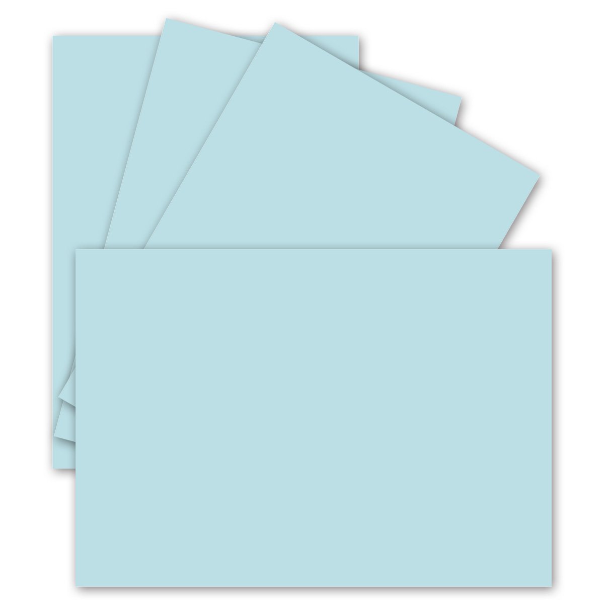 FarbenFroh by GUSTAV NEUSER 25 single cards DIN A6-10.5 x 14.8 cm 240 g/m² light blue construction cardboard craft paper craft cardboard craft cards blank postcards