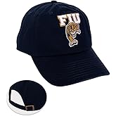 Desert Cactus Florida International University Baseball Hat Panthers FIU Brimmed Embroidered Hats Cap Adjustable Cloth Strap Adult (Style A) Blue