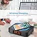 Bluetooth Speakers with FM Radio, Portable Alarm Clock, Wireless Charger for iPhone Samsung, Bluetooth V5.0 Music Player with Stereo Sound, 7 Hrs Play Time, Built-in Microphone, for Office Home Partythumb 2