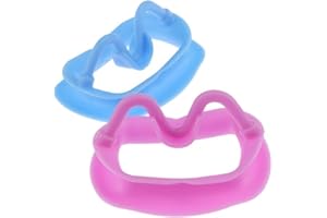 Dental Retractor 2pcs Soft Silicone Intraoral Lip Cheek Retractor Mouth Opener Reusable Dental Orthodontic Cheek Retractor