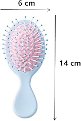 Elgbiaoxi Mini Travel Detangler Brush Anti-Static Small Oval Wet Dry Hair Brush view 2