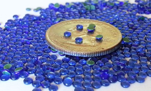 GoldenLiving168 Persian Blue Round 600pcs Rhinestone 3mm (10ss) 3D Acrylic Nail Art Decoration Cellphone Case (High Quality) USA SELLER! FAST SHIPPING!