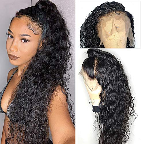 RECOOL-Hair-Water-Wave-13x4-Lace-Front-Wigs-Human-Hair-Pre-Plucked-with-Baby-Hair-150-Density-Wet-and-Wavy-Brazilian-Human-Hair-Wigs12-inches-13x4-Wig