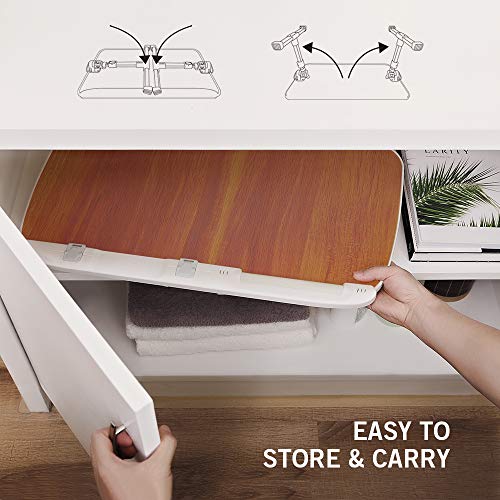 image for Laptop Table for Bed, TaoTronics Foldable Lap Desks, Bed Desk Height A