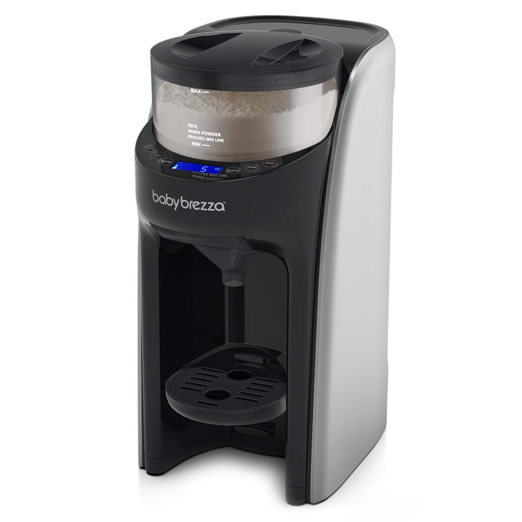 New and Improved Baby Brezza Formula Pro Advanced Formula Dispenser Machine - Automatically Mix a Warm Formula Bottle Instantly - Easily Make Bottle with Automatic Powder Blending, Brushed Silver : Baby