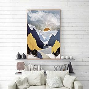 SIGNFORD Framed Canvas Home Artwork Decoration Nordic Style...