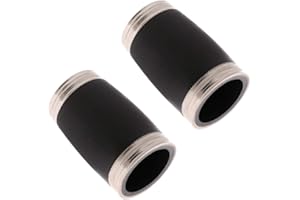 B BAOSITY Baosity 2 Pieces Adjustable Clarinets Barrel DIY for Bb Clarinet Replacement Parts Black