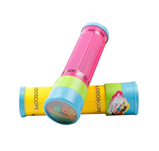 3Pcs Kinder Wissenschaft Exploration Toy Fun Kaleidoskop Prism, Random Stil