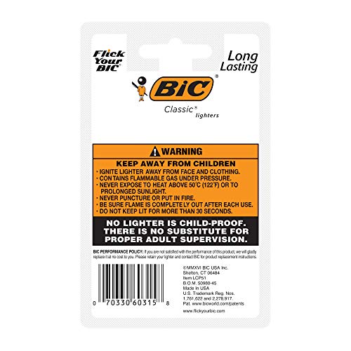 4 BIC+Lighters+Colors+Vary+Pack