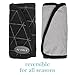 JJ Cole - Reversible Strap Covers, Seat Belt Cushion to Support Infants and Toddlers in the Car Seat or Stroller, Black Tri Stitch, Birth and Up