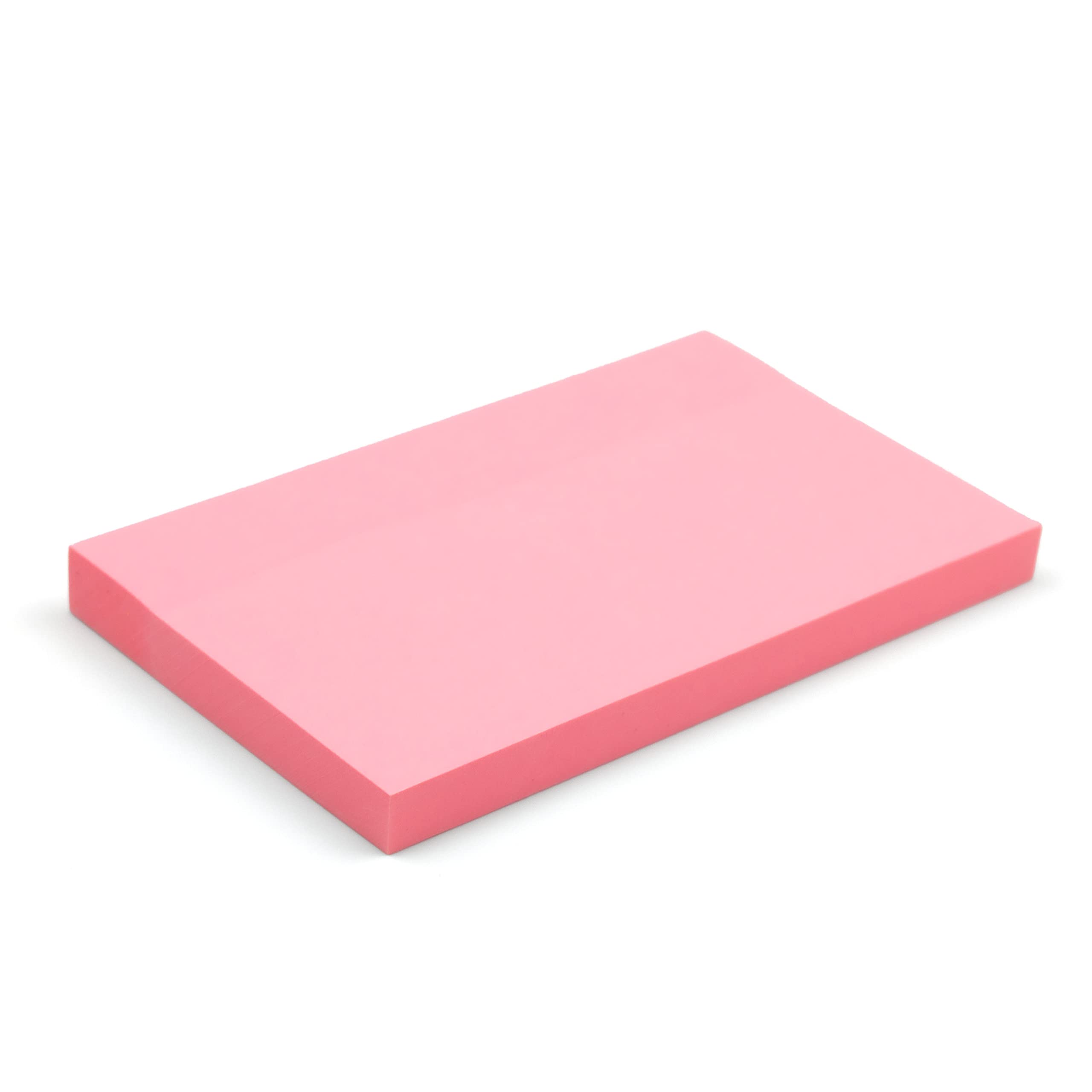 Evergreen Goods 3 Pads x Bright Peach Coloured Sticky Post Notes | Removable Self-Adhesive | 100 Sheets per pad - 76 x 127 mm (3" x 5") | Reminders, to-Do, Memo