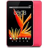 Alldaymall Tablet with 64 bits Quad Core CPU, 7'' HD 1920x1200 IPS Display, Android 5.1 Lollipop, 1GB RAM 16GB Flash, Wi-Fi, Bluetooth, Dual Camera - Pink