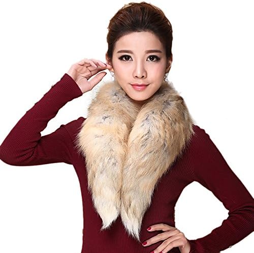 Mingxin real fox tail fur collar scarf womens fashion winter warm shawl stole