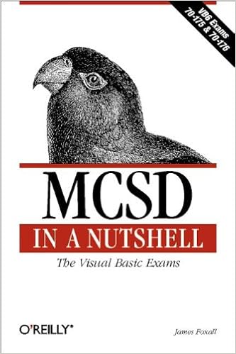 Mcsd In A Nutshell The Visual Basic Exams In A Nutshell O Reilly Mcsd James Foxall 9781565927520 Amazon Com Books