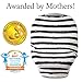 Kids N’ Such Baby Car Seat Cover Car Seat Canopy & Nursing Cover, Black & White Stripes + Dots