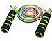 Anna's Rainbow Double Dutch Jump Rope - 14ft Long Skipping Rope for Indoor/Outdoor/Playground - Durable Adjustable 8mm Nylon Cord - Exercise Toy with Lightweight Foam Handles