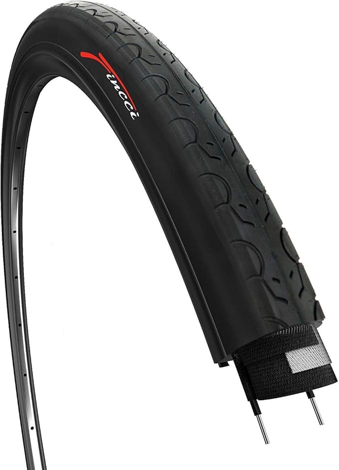 Fincci 26 x 1.25 Tyre 32-559 26 inch Mountain Slick Bike Tyres for Cycle Road MTB Hybrid Bicycle