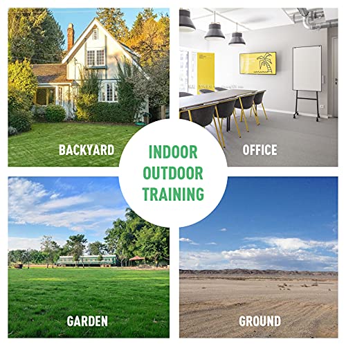 LYKO Tri-Turf Golf Practice 3-in-1 Hitting Mat for Backyard, 25x16 inches Turf Mat for Indoor Outdoor, Training Driving Foldable Grass Golf Chipping Matt, Green