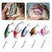 RUNCL Fishing Lures Tackle, Fishing Baits Tackle with Crankbaits Spinnerbaits Fishing Spoons Topwater Frog Rubber Worms Jigs and Tackle Box for Saltwater Freshwater Bass&Bedding Bass Trout Salmon