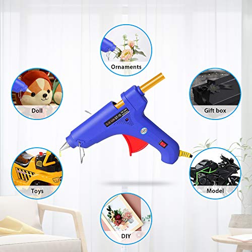 Winsall Hot Glue Gun, 100W Hot Melt Glue Gun with 10pcs Glue Sticks, High Power Heating Glue Gun for DIY, Home Quick Repairs, Dent Repair, Artistic Creation, More - Thumbnail 6