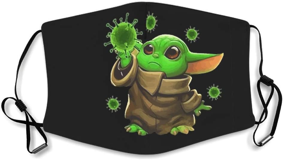 Awesome Yoda Novelty Casual Breathable Earloop Mouth Cover for Running Unisex