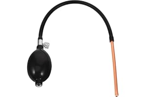 Angoily Manual Sugar Pump Blowing Tool for Isomalt and Fondant Art, Black Extended Copper Tube Candy Blower,