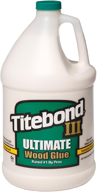 Titebond 1416 Ultimate III Wood Glue 1 Gallon Waterproof Interior Exterior