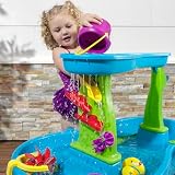 Step2 Rain Showers Splash Water Table Blue Green 13 pc Accessories view 13