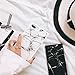 YonMeet Black and White Marble Case for iPhone 8 7 Plus 8plus TPU Soft Glossy Mirror Shockproof Back Cover Phone casing Shell (iPhone 7 Plus/8 Plus 5.5'', Black)