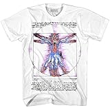 Spider-Man Iron Man Vitruvian Avengers Leonardo da Vinci Spiderman Ironman Superhero Tee Adult Mens Graphic T-shirt (Large, Spider-Man on White)