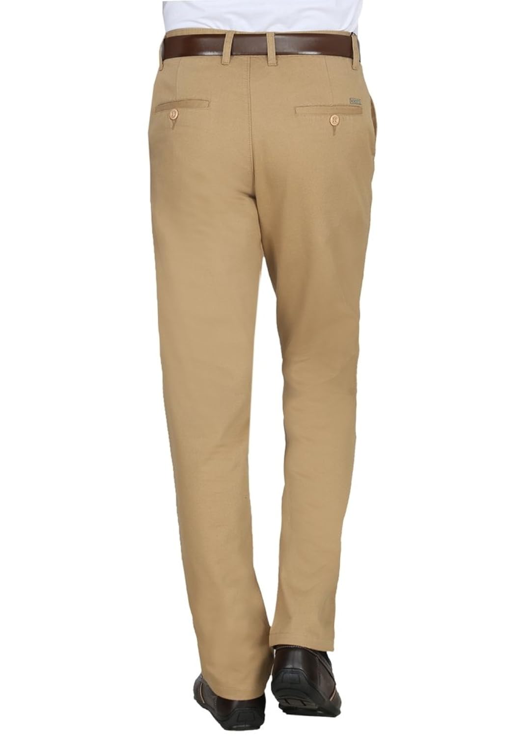modo men's cotton regular fit trousers