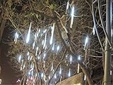 StarshineÂ® 50cm 8 Tube 240 LEDs Meteor Shower Rain Lights Waterproof String for Wedding Party Christmas Xmas Decoration Tree (White)