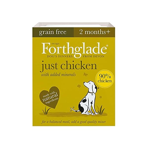 Forthglade-Complementary-Natural-Wet-Dog-Food-Grain-Free-Just-Variety-Pack-12-x-395-g-Trays-Chicken-Lamb-Beef Forthglade Complementary Natural Wet Dog Food - Grain Free & Vegetables Just Variety Pack (12 x 395g) Trays - 90…