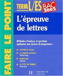 L' épreuve de lettres, term. L-ES
