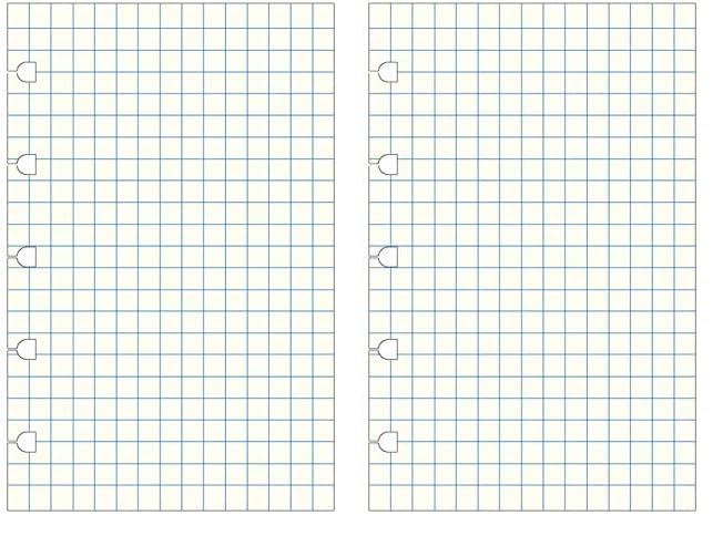 Filofax Pocket Notebook Squared Refill - Pastel (Pack of 2)