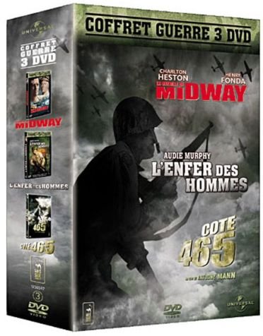 Coffret Guerre 3 Dvd - La Bataille De Midway + L'enfer Des Hommes + Côte 465