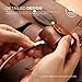 elago Genuine Leather Case Compatible with AirPods 1 Case and Compatible with AirPods 2 Case, Natural Cowhide Leather Case with Brass Ring Holder, Supports Wireless Charging [Brown]