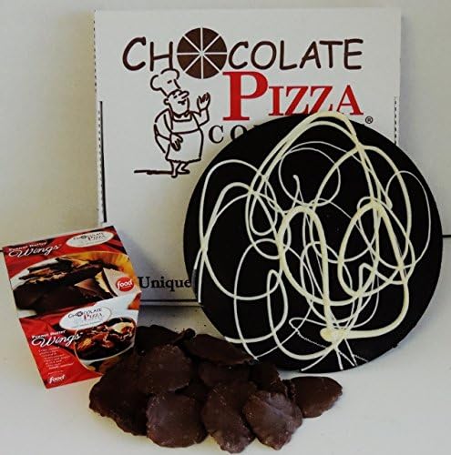 Chocolate Pizza® (plain, 14 oz, 10") &amp; Peanut Butter Wings® (8 oz) Combo, Dark Chocolate